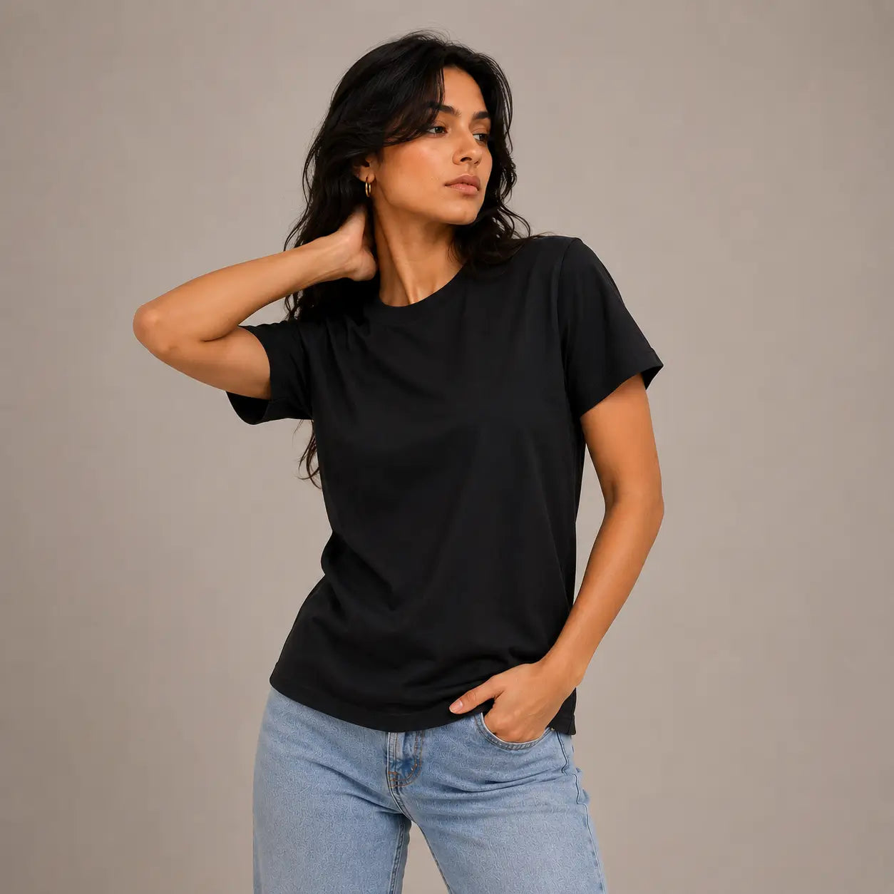 Black Regular Fit Unisex T-Shirt
