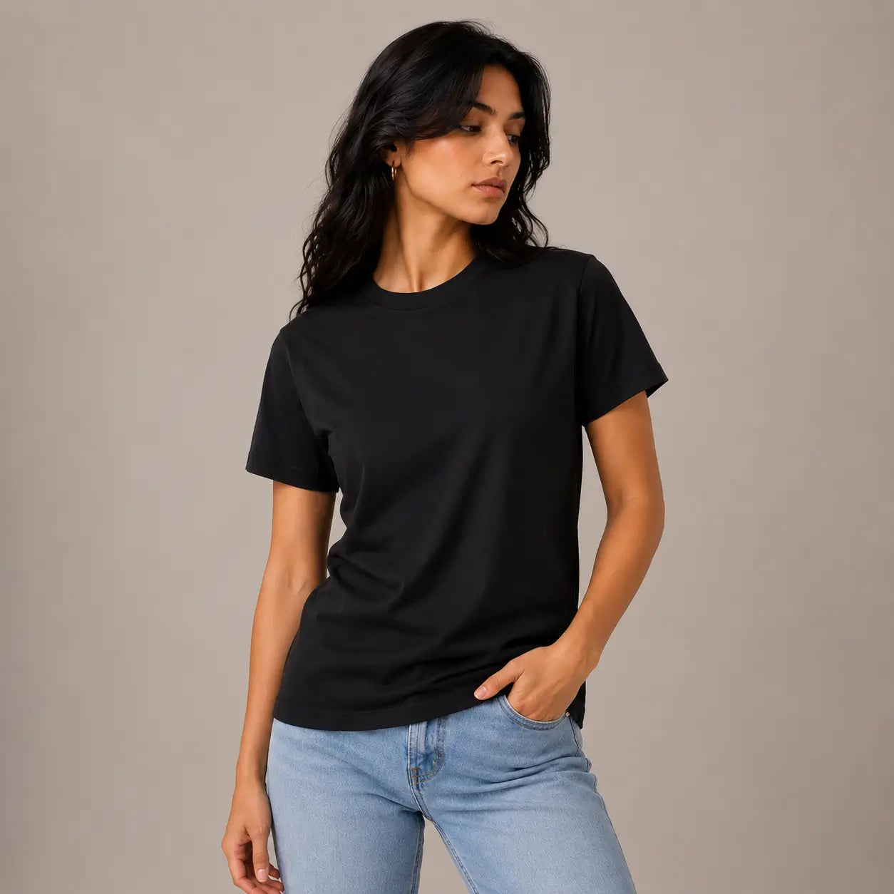 Black Regular Fit Unisex T-Shirt