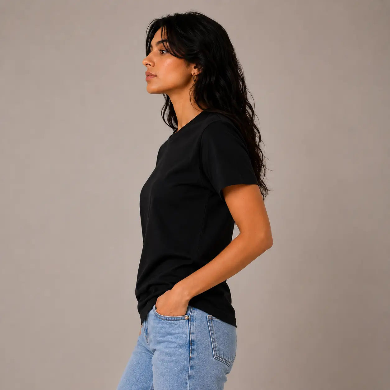 Black Regular Fit Unisex T-Shirt